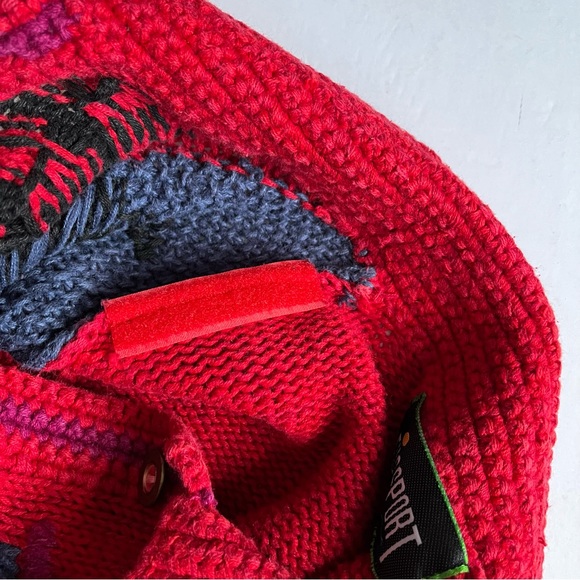 Vintage Funsport Novelty Cardigan sweater M - Picture 8 of 9